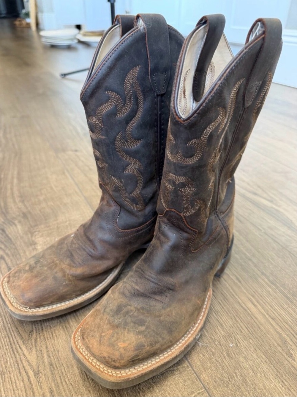 Old West Brand Little Boys' Western Boots - Broad Square toe - SIZE 2.5 (kids)